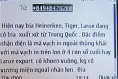 Điều tra tin đồn "bia Heineken giá rẻ nhập từ Trung Quốc"