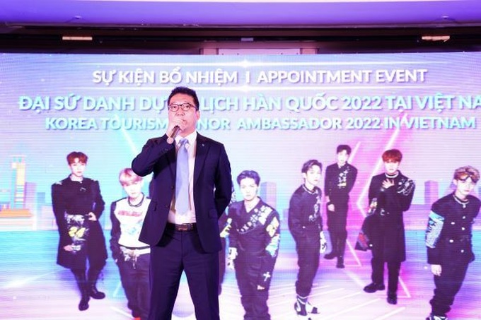 Ông Lee Jae Hoon – Trưởng đại diện Tổng cục Du lịch Hàn Quốc tại Việt Nam phát biểu tại buổi lễ