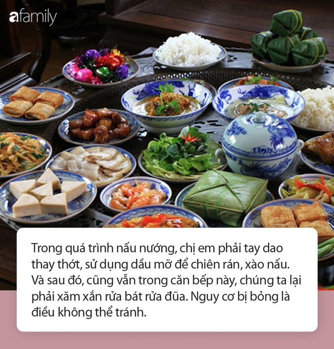 Vào bếp ngày Tết vui thật vui nhưng hãy trang bị kỹ năng sơ cứu đúng nếu chẳng may bị bỏng - Ảnh 1. Vào bếp ngày Tết vui thật vui nhưng hãy trang bị kỹ năng sơ cứu đúng nếu chẳng may bị bỏng - Ảnh 1.