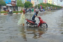 Ảnh hưởng bão số 1, Bạc Liêu - Cà Mau ngập nặng vì mưa lớn