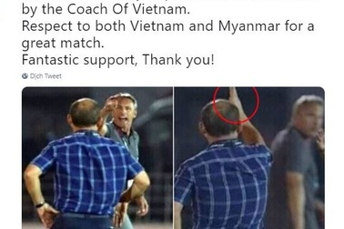 HLV Myanmar chỉ trích hành động không bắt tay của thầy Park