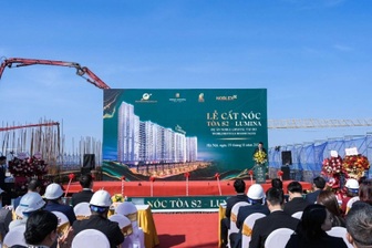 Sunshine Group cất nóc tòa S2 Lumina tại dự án căn hộ hàng hiệu ở Ciputra