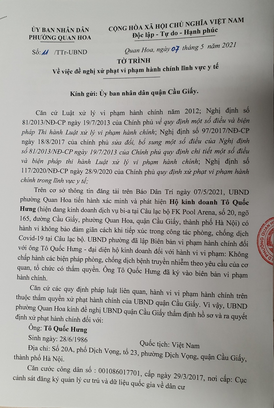 Đóng cửa và xử phạt 7,5 triệu đồng cơ sở bi-a sau phản ánh của báo Dân trí - 1 Đóng cửa và xử phạt 7,5 triệu đồng cơ sở bi-a sau phản ánh của báo Dân trí - 1