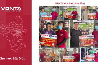 Mạng lưới phân phối đèn LED VONTA rộng khắp