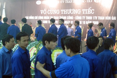 Truy điệu 4 nạn nhân trong vụ bục túi nước hầm lò