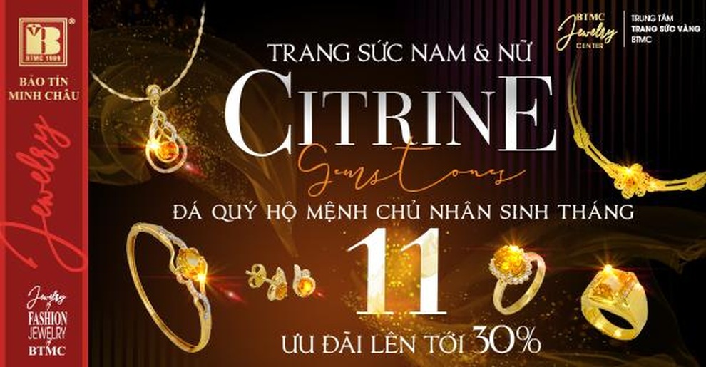 Bảo Tín Minh Châu ra mắt BST trang sức Citrine mới chào tháng 11 - 1