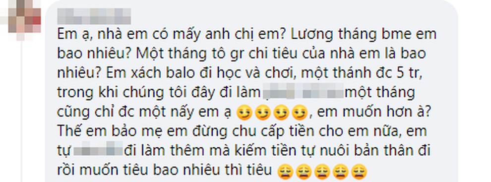 Tân sinh viên vừa đỗ đại học dỗi mẹ vì cho 5 triệu sinh hoạt phí - 3 Tân sinh viên vừa đỗ đại học dỗi mẹ vì cho 5 triệu sinh hoạt phí - 3