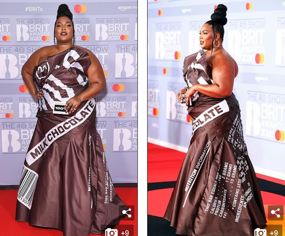 Lizzo diện váy như vỏ kẹo socola - 4 Lizzo diện váy như vỏ kẹo socola - 4