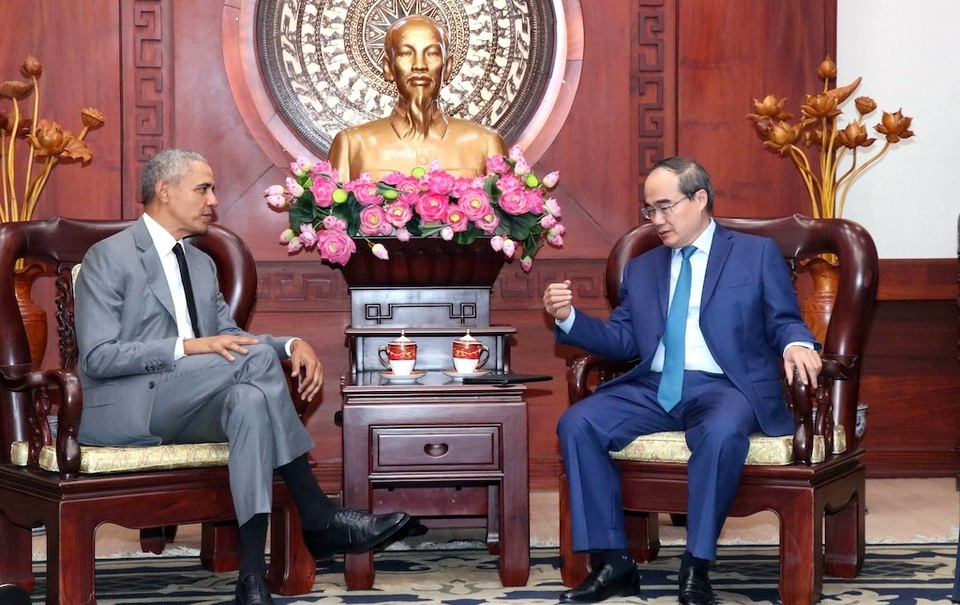 Cựu Tổng thống Obama sẵn sàng làm cầu nối giới thiệu doanh nghiệp Mỹ đầu tư tại Việt Nam - 1 Cựu Tổng thống Obama sẵn sàng làm cầu nối giới thiệu doanh nghiệp Mỹ đầu tư tại Việt Nam - 1