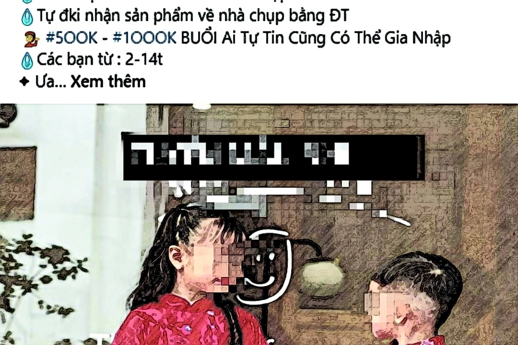Cha mẹ cảnh giác khi cho con làm người mẫu ảnh online - 1 Cha mẹ cảnh giác khi cho con làm người mẫu ảnh online - 1