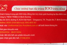 Ăn mì trúng thưởng 100 triệu đồng nhưng không được nhận