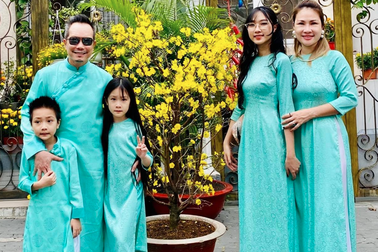 Jimmii Nguyễn - Ngọc Phạm và 3 nhóc tỳ xúng xính áo dài đón xuân 2021