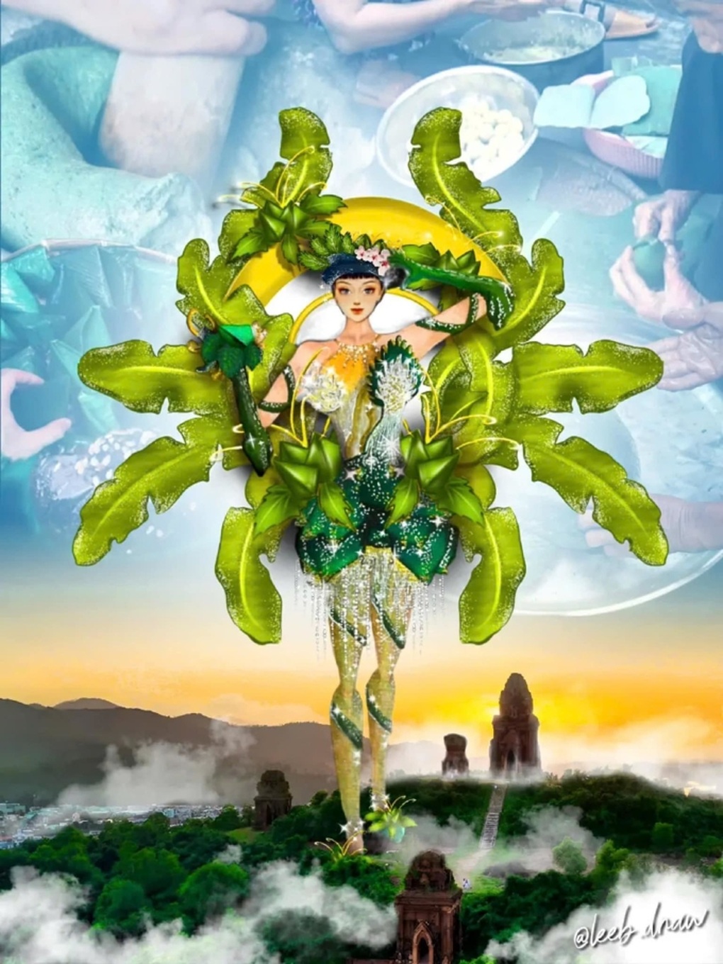 Thiết kế về cây tre, món ăn dân dã gây ấn tượng tại Miss Grand Vietnam 2024 - 2