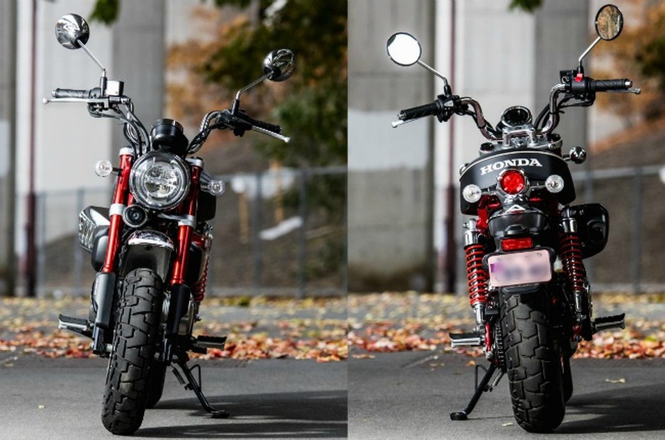 Đẹp lung linh xế khỉ Honda Monkey giữa mùa lá rụng - 6 Đẹp lung linh xế khỉ Honda Monkey giữa mùa lá rụng - 6