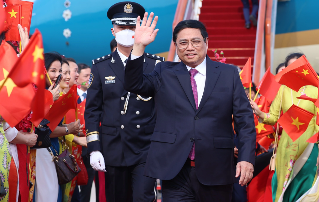Thủ tướng Phạm Minh Chính đến Bắc Kinh, bắt đầu thăm chính thức Trung Quốc - 3 Thủ tướng Phạm Minh Chính đến Bắc Kinh, bắt đầu thăm chính thức Trung Quốc - 3