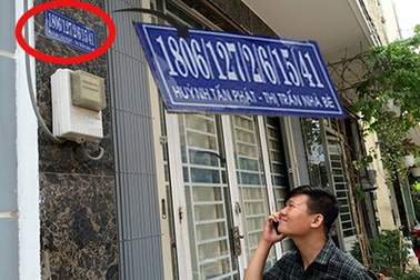 Điên đầu với số nhà "khủng"