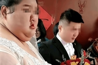 Cô dâu nặng 200 kg bị bàn tán, chú rể nói lời xúc động