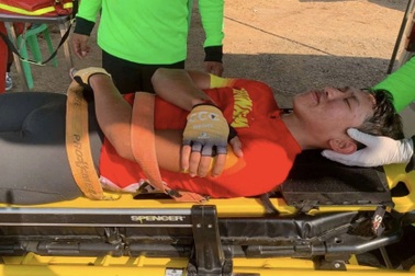 Vận động viên xe đạp Việt Nam gặp tai nạn trên đường đua châu Á