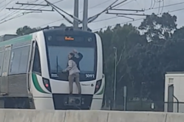 Australia bắt kẻ đu bám tàu hỏa đang chạy tốc độ cao
