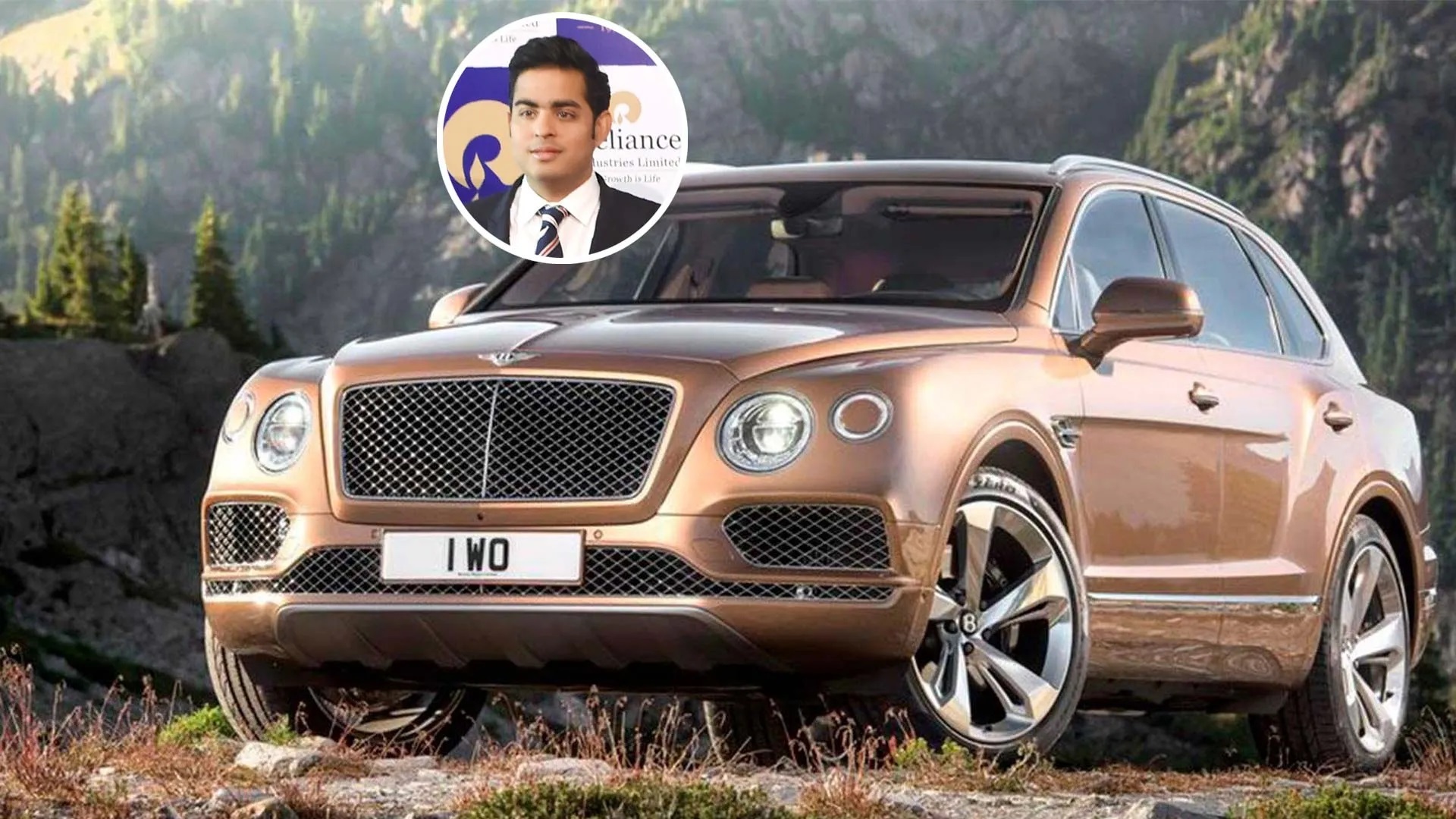 Akash Ambani sở hữu nhiều mẫu xe hơi sang trọng với mức giá đáng kinh ngạc. Theo DNA India, chiếc SUV Lamborghini Urus trị giá khoảng 483.000 USD là một trong số "xế cưng" của con trai lớn nhà Ambani khi anh thường lái nó quanh Mumbai. Anh cũng yêu thích chiếc Range Rover Vogue có giá 217.000-480.000 USD hay chiếc Bentley Bentayga hơn 480.000 USD (Ảnh: GQ).
