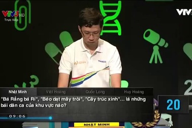 Câu trả lời sai của Nhật Minh bất ngờ được MC Diệp Chi tính điểm