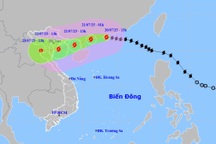 Bão Wipha mạnh lên cấp 12 giật cấp 15, hướng vào Quảng Ninh - Thanh Hóa