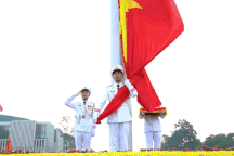 Trang nghiêm Lễ Thượng cờ chào mừng Quốc khánh 2/9