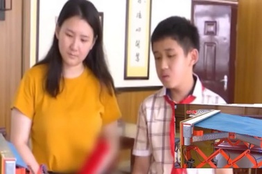 Cậu bé 12 tuổi phát minh ra giá phơi đồ cảm ứng thời tiết sau khi bị mẹ mắng