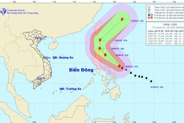 Bão Noul đang tiếp tục mạnh thêm trên vùng biển Philippin