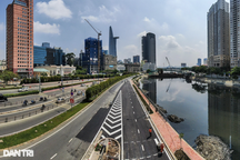 Đường song hành với đại lộ 14 làn xe lớn nhất TPHCM sắp hoàn thành