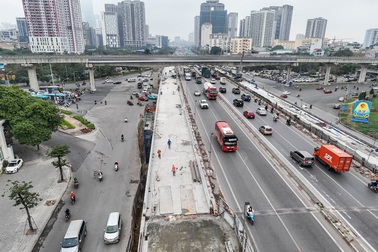 Hình thù 2 cầu vượt thép nút giao Mai Dịch trị giá hơn 340 tỷ đồng