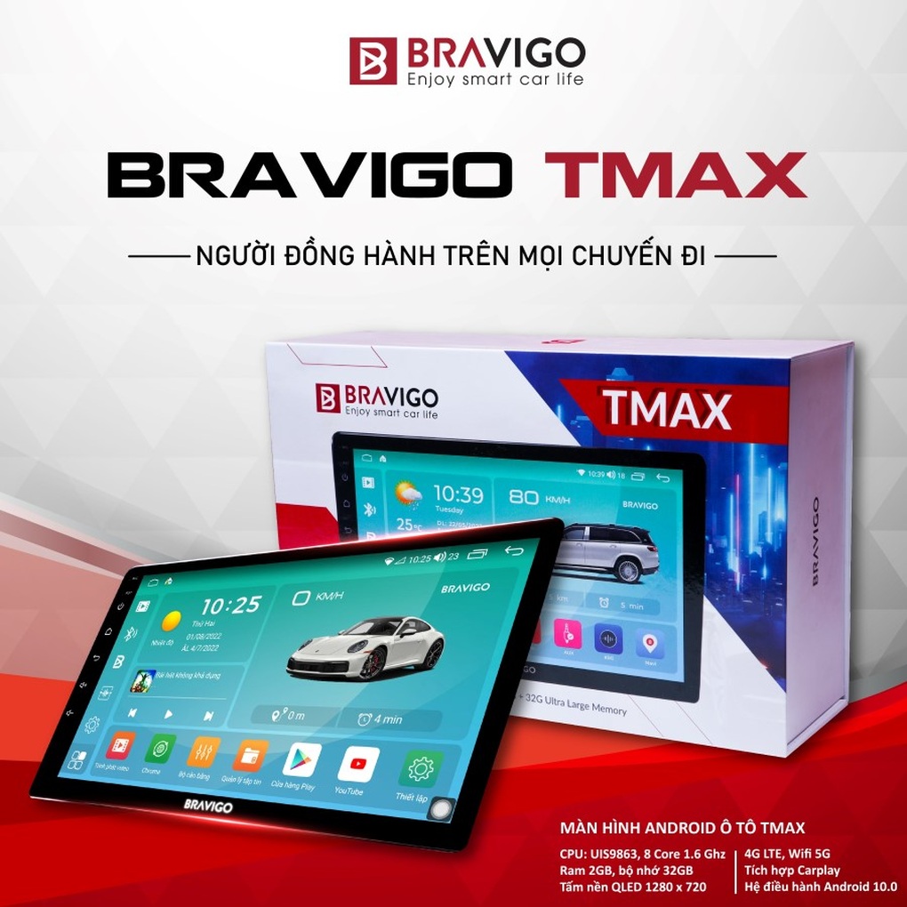 Bravigo - màn hình Android ô tô tin cậy của cánh tài xế - 3 Bravigo - màn hình Android ô tô tin cậy của cánh tài xế - 3