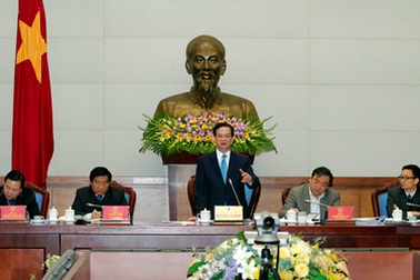 Thủ tướng Nguyễn Tấn Dũng làm việc với lãnh đạo Cao Bằng và Hà Giang