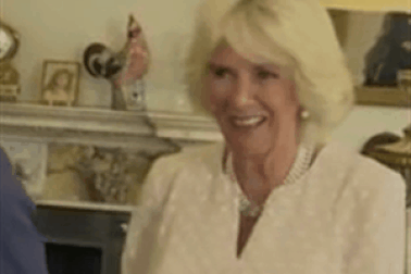 "Sốt" video vợ Thái tử Anh nháy mắt với báo giới trong tiệc trà với ông Trump