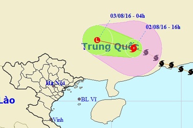 Bão đang suy yếu, Bắc Bộ nước ta đêm nay có mưa to