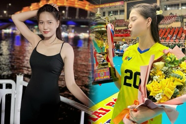 Hoa khôi bóng chuyền cao 1,81m: Ngoài đời "bánh bèo", có bạn trai yêu chiều