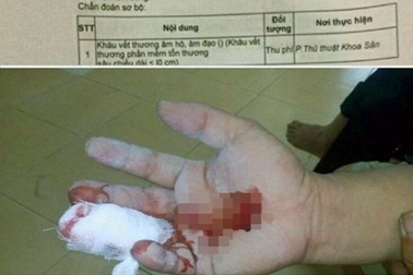 Hà Nội: Rách tay, nam thanh niên được chỉ định khâu... âm đạo