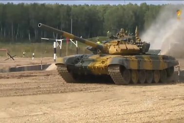 Màn trình diễn của đội tăng Việt Nam trong trận thi đấu thứ 3 Army Games