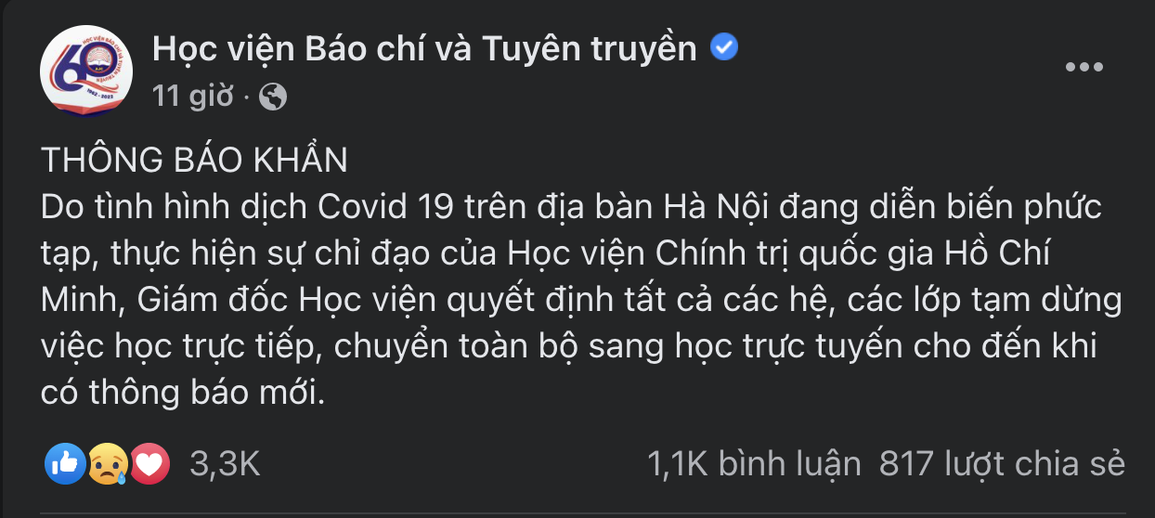 1/4 sinh viên trong lớp trở thành F0 sau một tuần học trực tiếp - 3 1/4 sinh viên trong lớp trở thành F0 sau một tuần học trực tiếp - 3