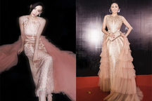 Hoa hậu Hà Kiều Anh "đụng hàng" với Trương Bá Chi