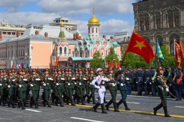 Chiến sĩ duyệt binh tại Nga: Tự hào mang màu cờ sắc áo Tổ quốc