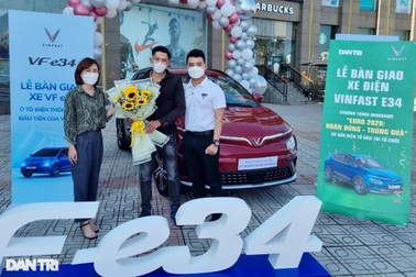 Trao xe điện VinFast E34 đến bạn đọc Dân trí trúng giải dự đoán Euro 2020