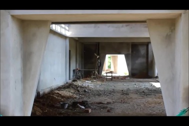 Công trình nhà trưng bày bị ngưng trệ