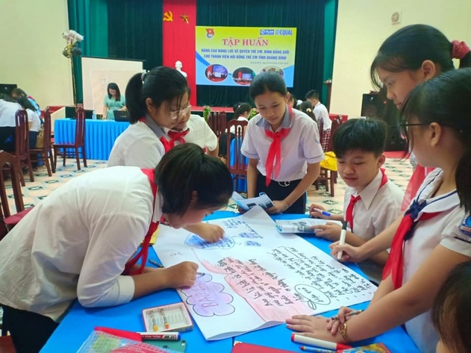 Tổ chức các lớp tập huấn cho trẻ em