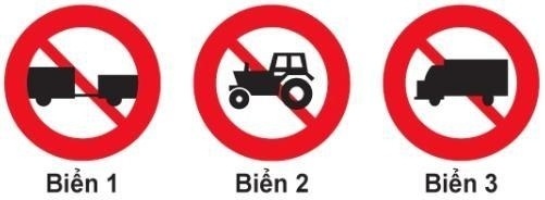 Biển nào cấm máy kéo?