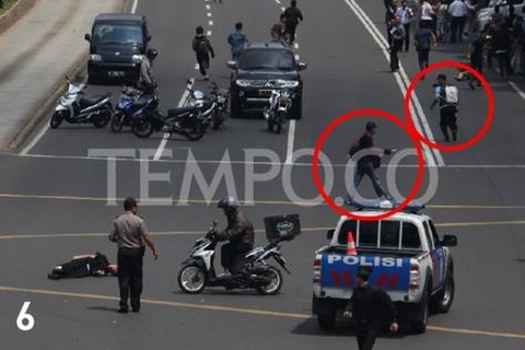 Hãi hùng cảnh nghi phạm "máu lạnh" bắn cảnh sát Indonesia