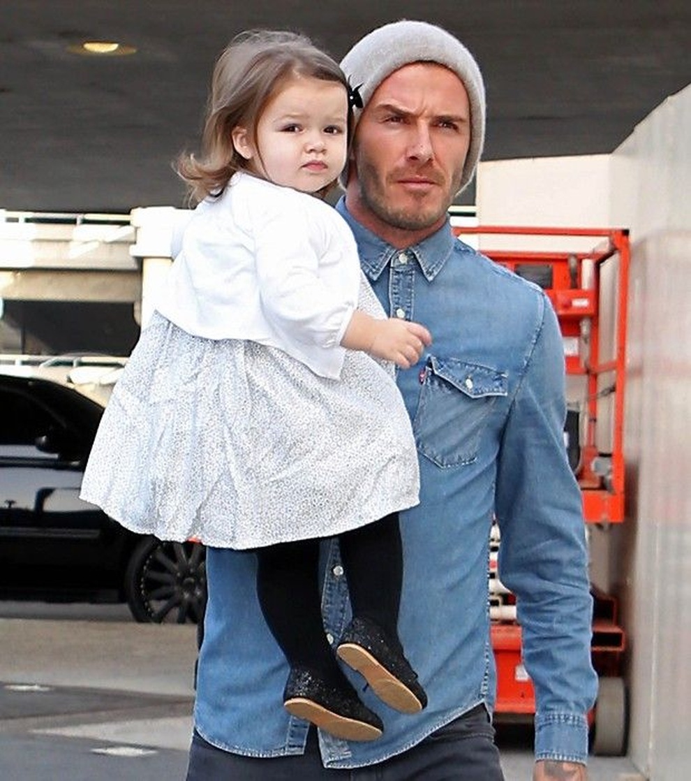 Harper Seven Beckham khi còn là một cô bé (Ảnh: DM).