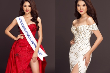Á hậu Thuỳ Dung quyến rũ trong loạt ảnh “chào sân” Miss International 2017