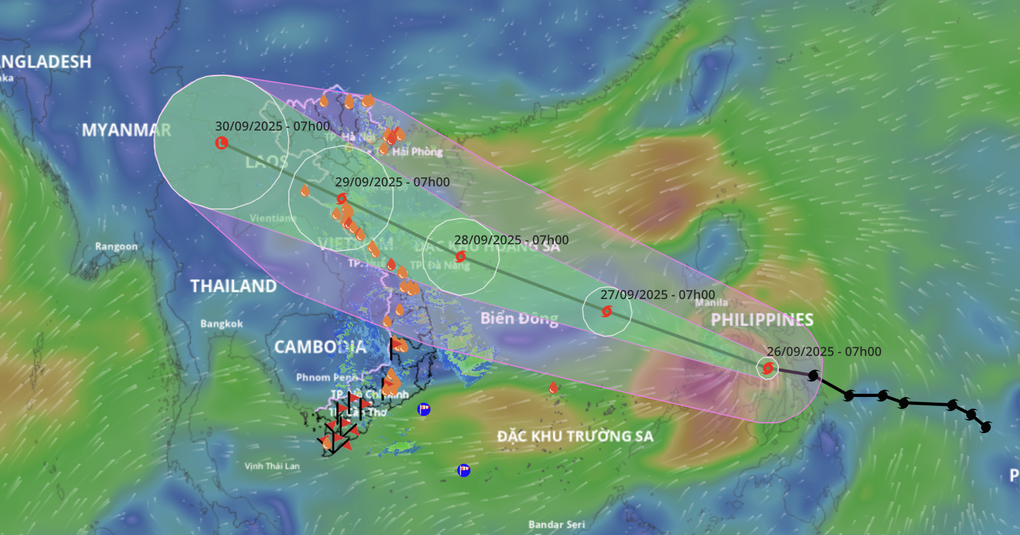 Bão Bualoi rất mạnh, dự báo những khu vực bị ảnh hưởng - 1 Bão Bualoi rất mạnh, dự báo những khu vực bị ảnh hưởng - 1
