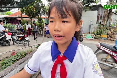 Cầu gỗ mục, rung lắc nghiêm trọng, nhiều học sinh thấp thỏm khi đến trường